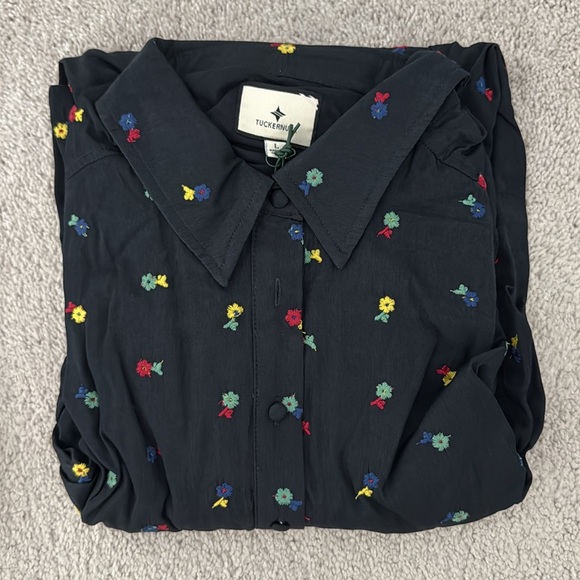 NWT!! Tuckernuck Navy Floral Mini Dress - Picture 5 of 13